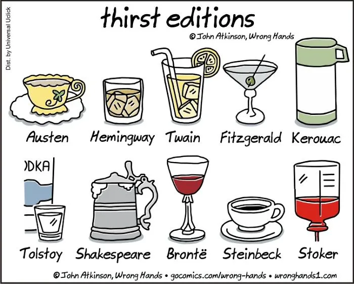 Artist Pokes Fun At Literature Classics In 30 Cartoons