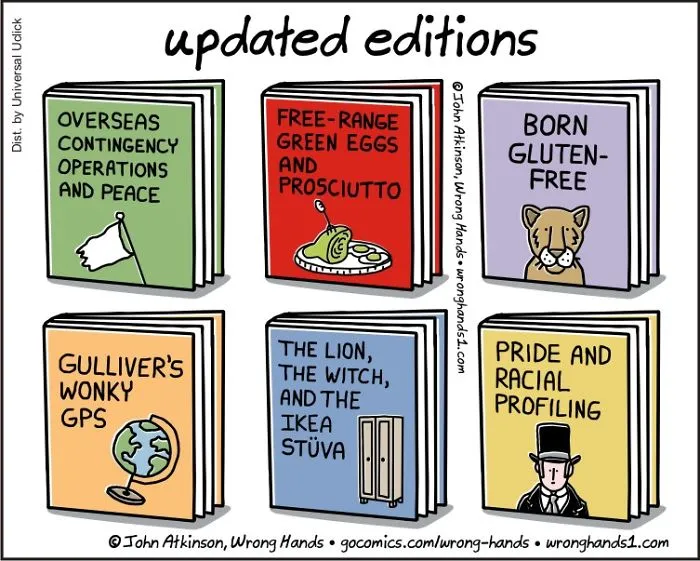 Artist Pokes Fun At Literature Classics In 30 Cartoons