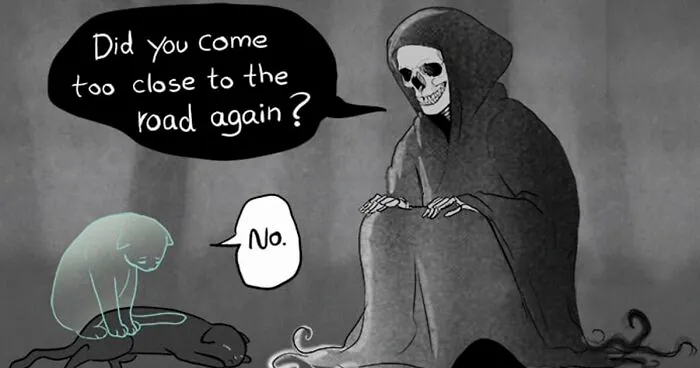 The Same Artist Who Made People Cry With Her Comic 'Good Boy' Just Shared A New One With A Black Cat