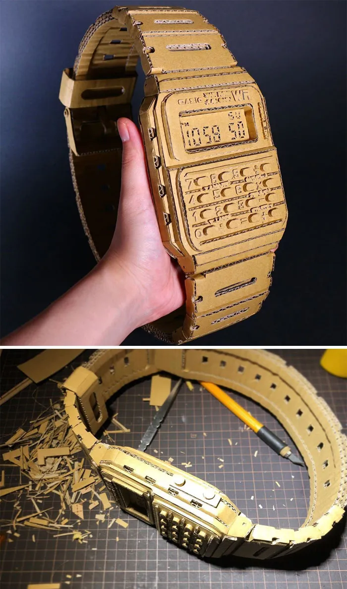 Japanese Woman Converts Amazon Boxes Into Intricate Sculptures (30 New Pics)