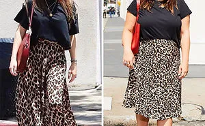 Woman Shows Herself Dressing Like Celebrities To Show That You Don't Have To Be Skinny To Look Good