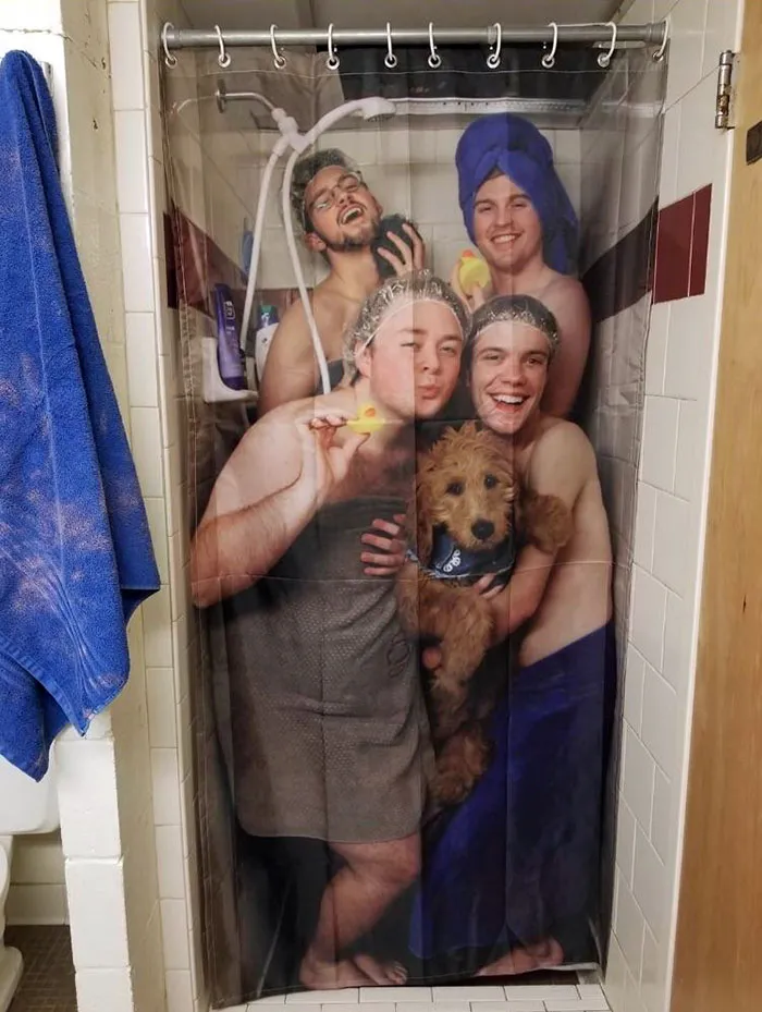 My Friend's Roommates' New Shower Curtain