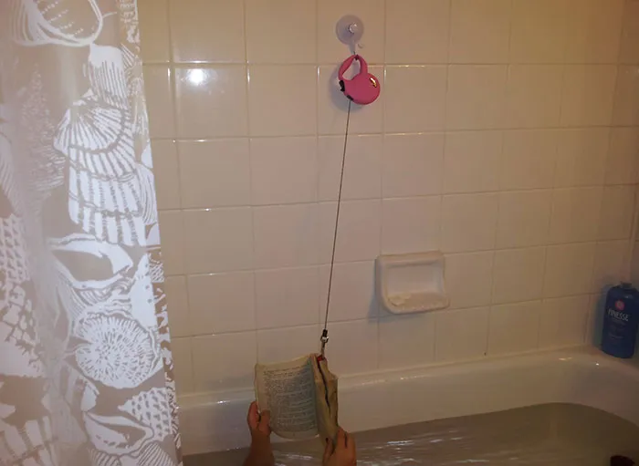 Never Drop A Book On The Bath Again. My 8-Year-Old Daughter's Invention