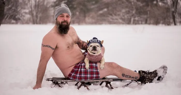 There's A Calendar Called 'Dad Bod And Rescue Dog' And It May Be The Perfect Gift For Christmas