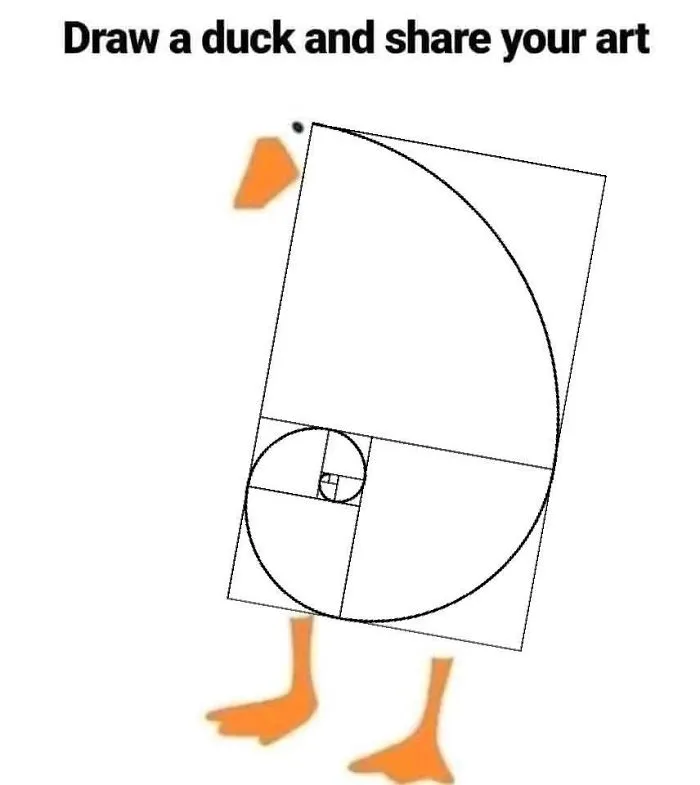 La gente se volvió loca después de que alguien pidiera que "dibujaran un pato" con esta simple plantilla