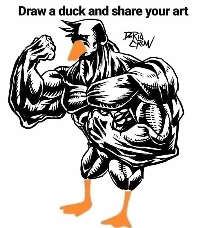 People Go Wild After Someone Asks Them To "Draw A Duck" Based On This Simple Template
