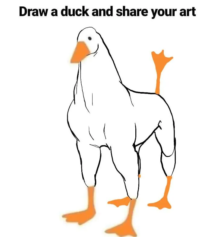 People Go Wild After Someone Asks Them To "Draw A Duck" Based On This Simple Template