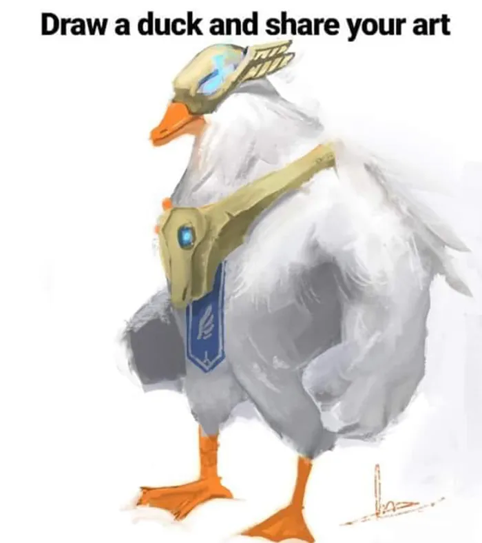 La gente se volvió loca después de que alguien pidiera que "dibujaran un pato" con esta simple plantilla