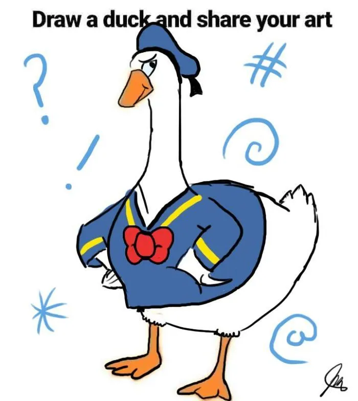 People Go Wild After Someone Asks Them To "Draw A Duck" Based On This Simple Template