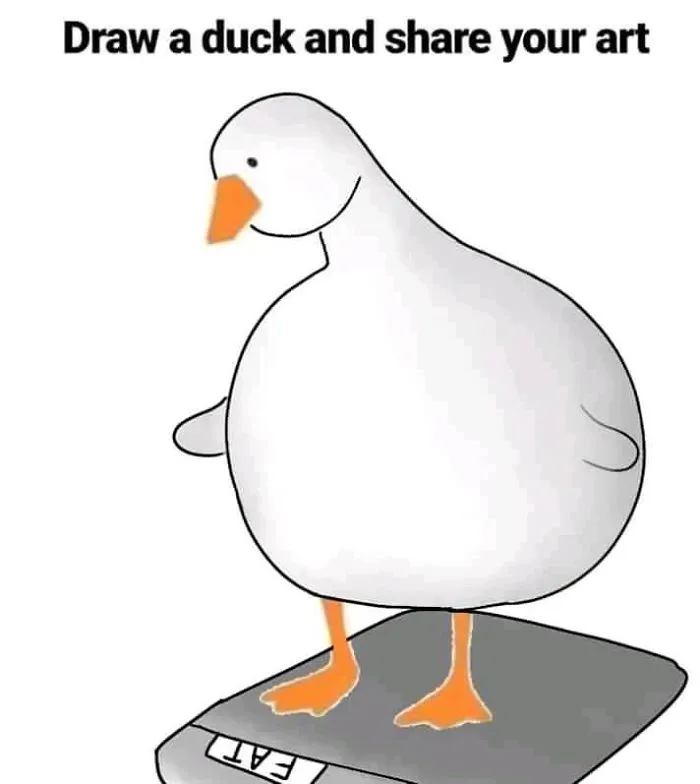 La gente se volvió loca después de que alguien pidiera que "dibujaran un pato" con esta simple plantilla