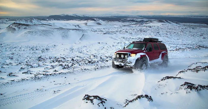 Driving In Iceland In Winter