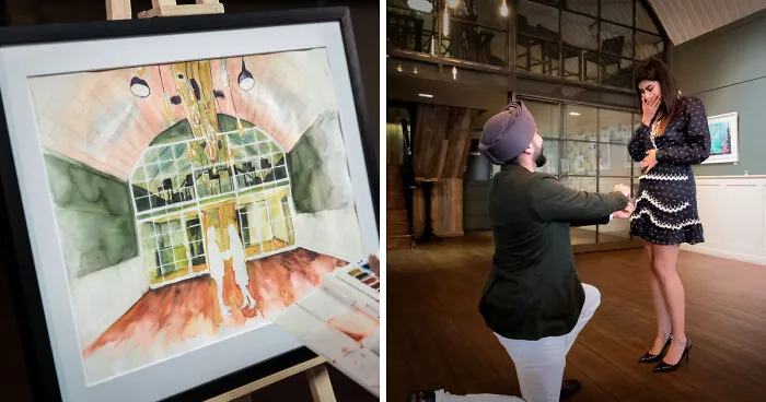 Artist Creates Perfect Surprise Proposal