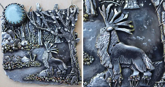 I Hand-Crafted A Princess Mononoke Inspired Pendant