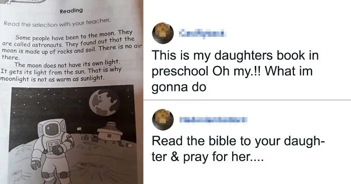 Alarming Flat Earthers' Conversation About A Preschooler's Textbook Brainwashing Their Kids Goes Viral