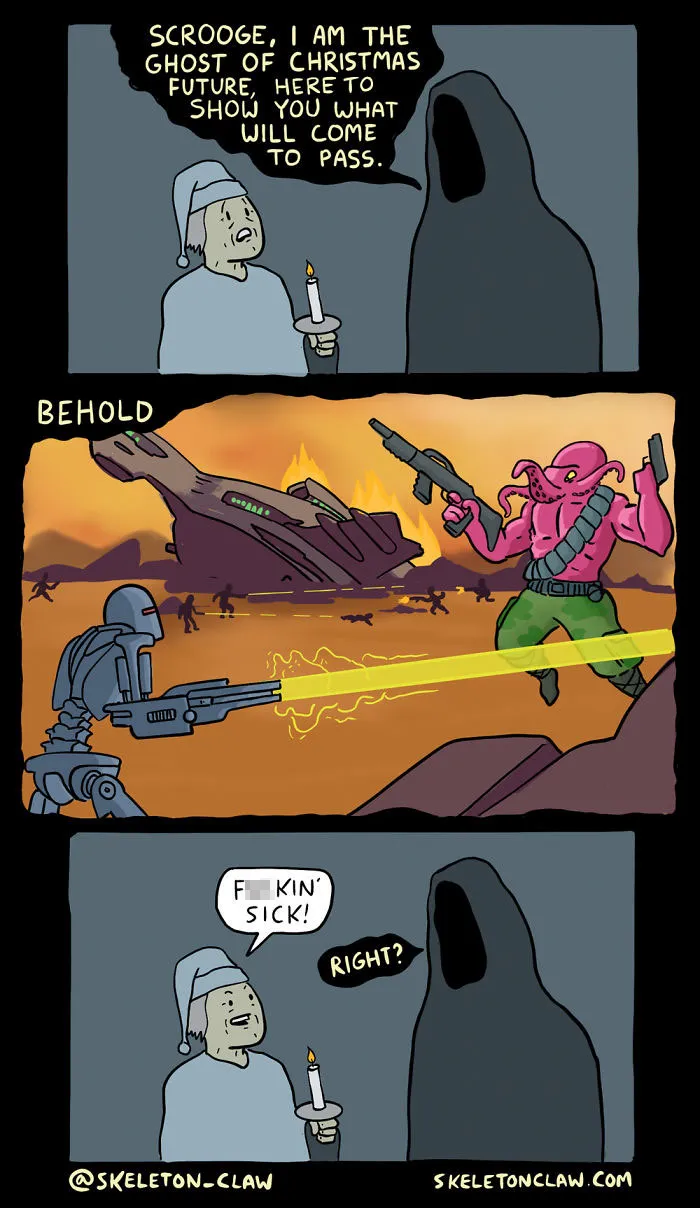 30 Funny And Sometimes A Little Dark Comics By Skeleton Claw