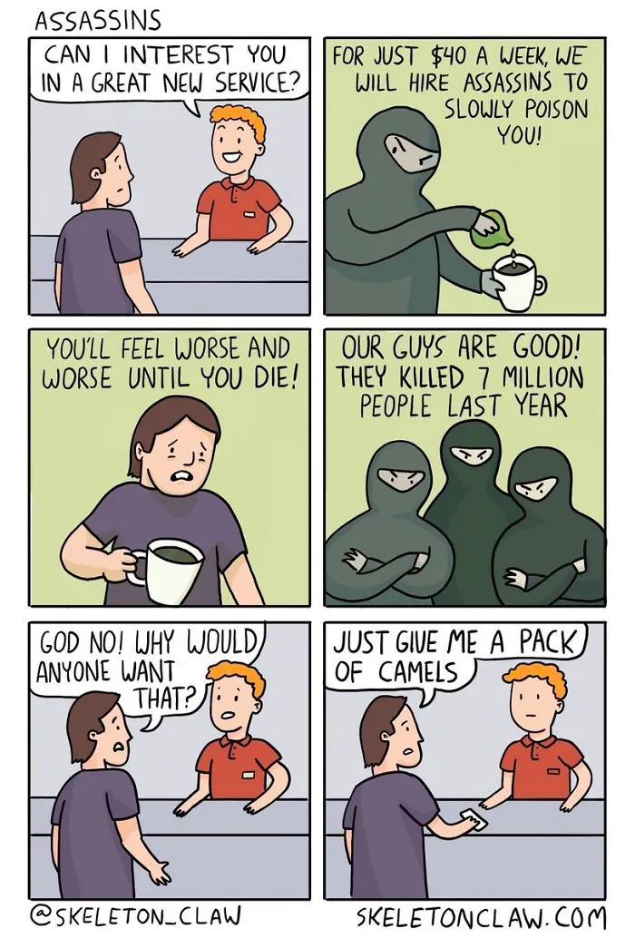 30 Funny And Sometimes A Little Dark Comics By Skeleton Claw