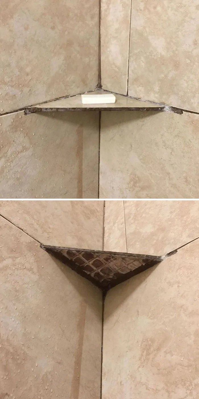 Este hombre encuentra los peores fallos de construcción y los "justifica" con divertidos mensajes (30 fotos)