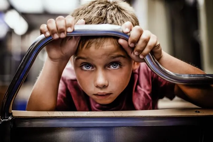 Boy On Train