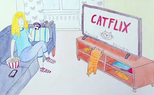 I Made These 40 Amusing Illustrations That Show The Perks Of Living With A Cat