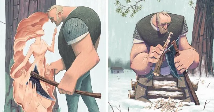 Artist Tells A Heartfelt Story About Loss Through His 12 Illustrations