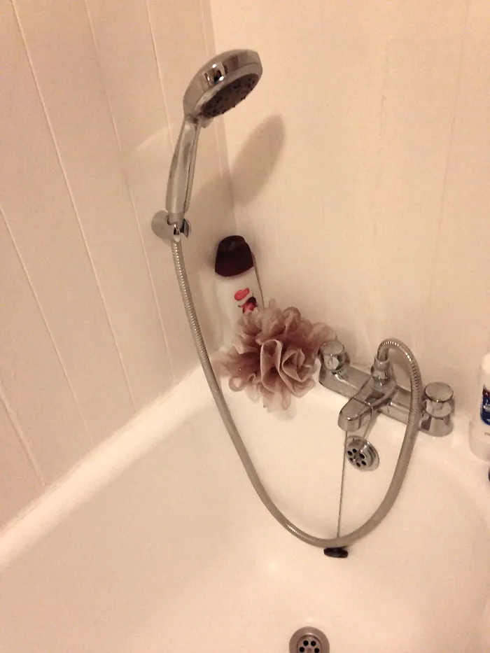 Landlord Fitted A Shower Head Holder, Perfect For When I Finish My Shift At The Chocolate Factory