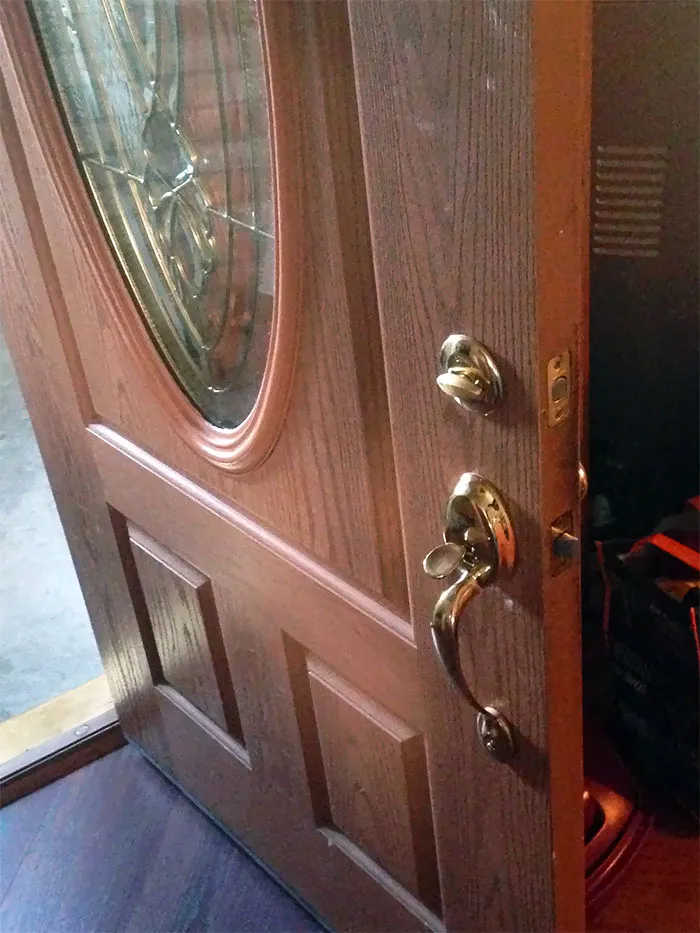 Our Landlord Installed The Locks To Our Front Door Backwards