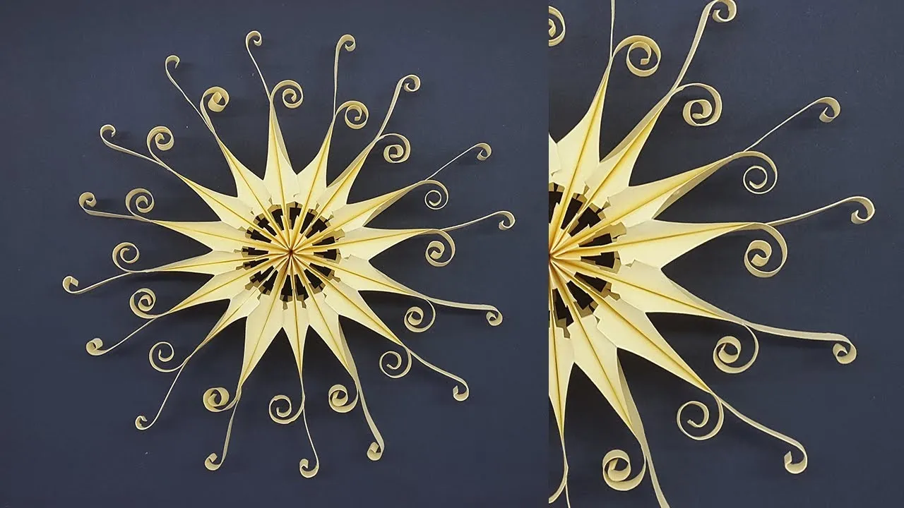 Christmas Decoration Ideas | DIY 3D Quilling Paper Snowflakes | Christmas Tree Ornaments