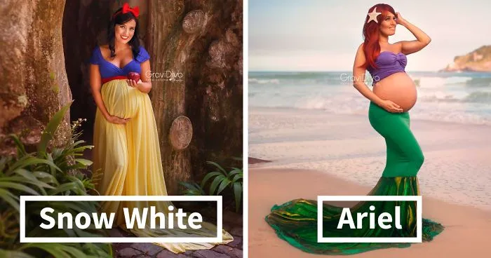 Brazilian Photographer Turns Moms-To-Be Into Disney Princesses (17 Pics)