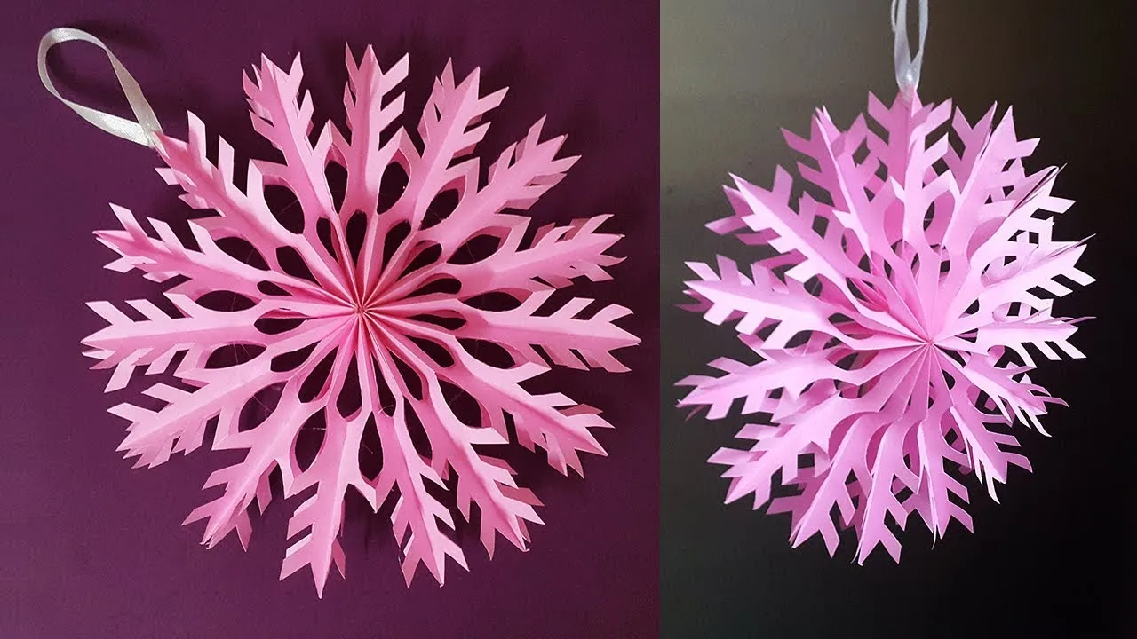 How To Make Snowflakes Out Of Paper | Beautiful 3D Christmas Snowflakes