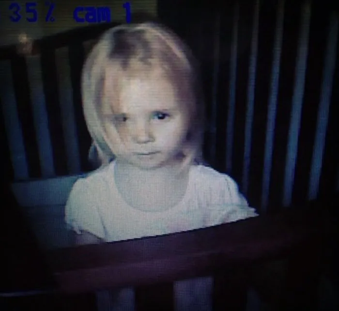 My Cousin Woke Up In The Middle Of The Night, Randomly Looked At The Baby Monitor And Saw This. She Said It Scared The Hell Out Of Her