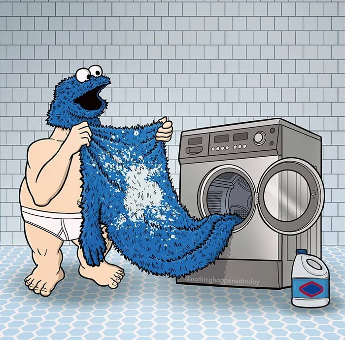 Artist Ed Harrington Is Ruining Our Childhoods By Revealing The Secret Lives Of Our Beloved Characters (35 Pics)
