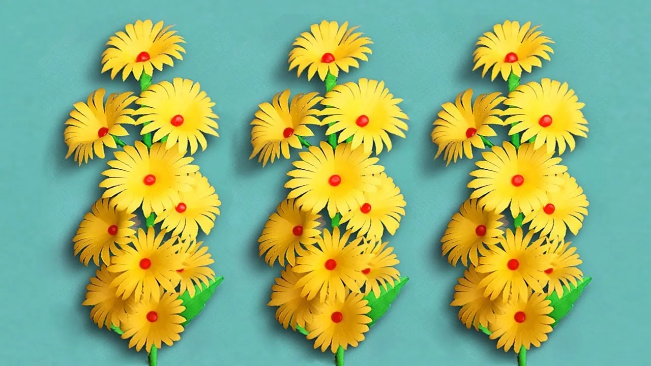 Flowers Making | How To Make Paper Flower Decoration At Home