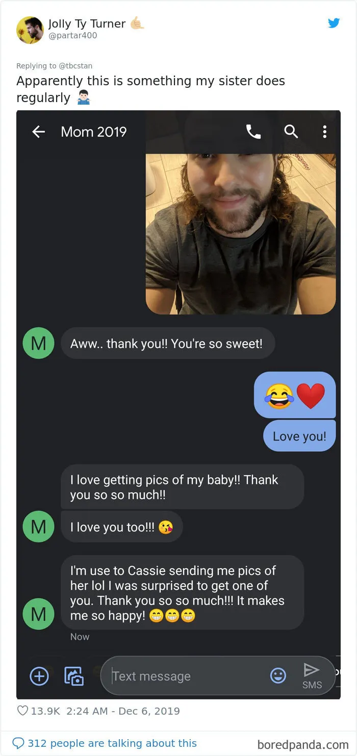 Girl Asks People To Send Their Selfies To Their Moms Without Any Context, 30 Share The Responses They Got