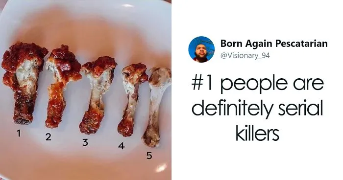 Someone Sparks A Heated Discussion After Sharing A Chicken Wing Eating Scale On Twitter