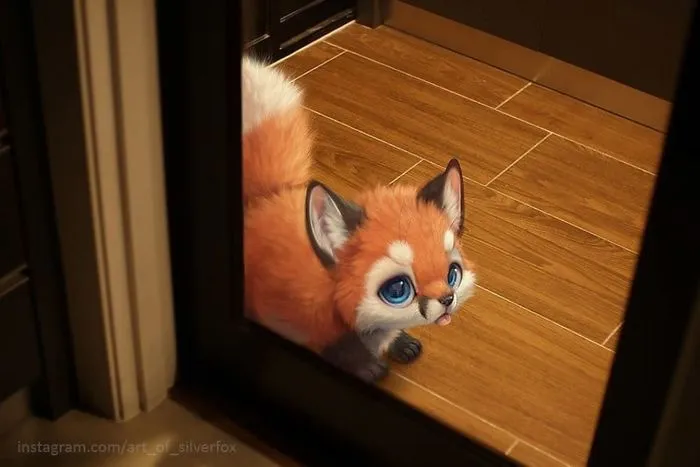 Este artista dibuja a los animales más adorables viviendo en nuestro mundo (30 imágenes)