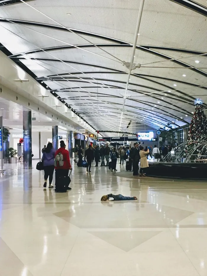 Esto resume nuestro viaje navideño con nuestro hijo