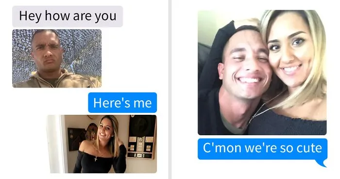 Catfisher Uses Marine's Pic To Message This Woman, She Teaches Him A Lesson By Sending A Pic Of His Real Life Girlfriend