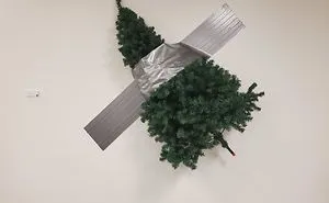 Here's How Employees From Different Industries Decorated Their Workplaces With Very Fitting Christmas Trees (30 Pics)