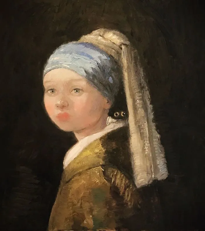 This Artist Can Sneak Her Cats Into Any Painting And It’s Hilarious