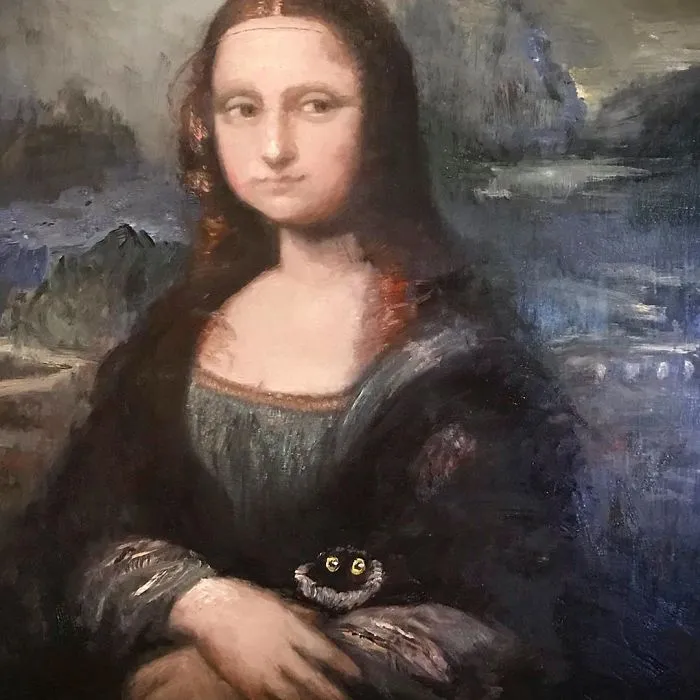 This Artist Can Sneak Her Cats Into Any Painting And It’s Hilarious