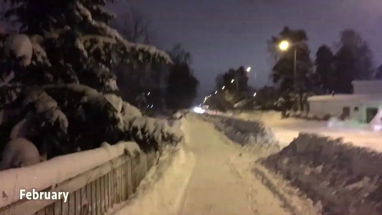 I Ran Thru All Finnish Seasons-Time Lapse