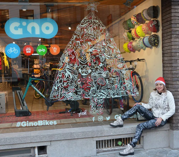 I Decorated My Hometown For Christmas With My Doodles