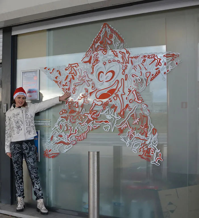 I Decorated My Hometown For Christmas With My Doodles