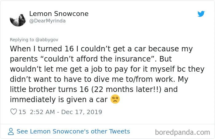 30 People Share Stories About How Their Parents Treated Them Vs. Their Younger Siblings