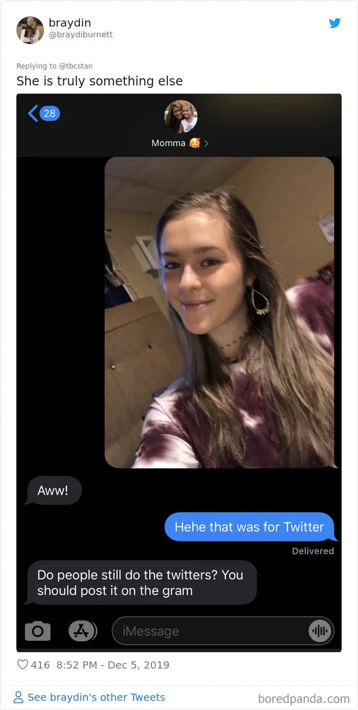 Girl Asks People To Send Their Selfies To Their Moms Without Any Context, 30 Share The Responses They Got