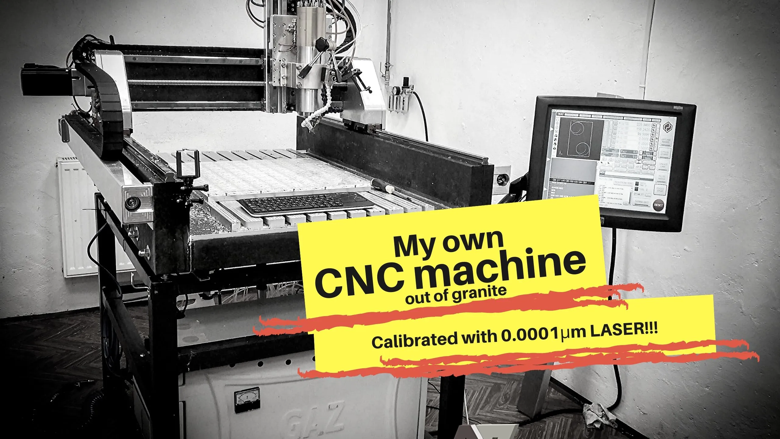 Man And Wife: How I Built My Cnc Machine From Granite And Calibrated With 0,0001μm Laser Tool