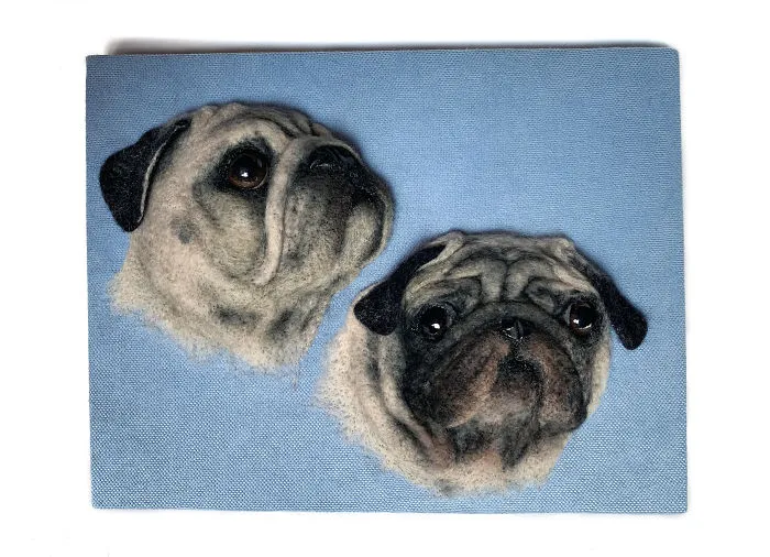 I Create Realistic Pet Portraits From Felted Wool