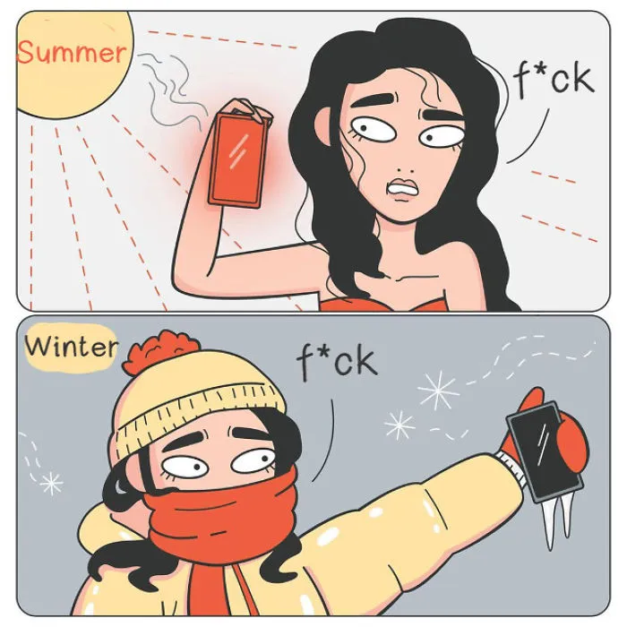 My Comics Show Everyday Struggles Girls Go Through In Winter (29 Pics)