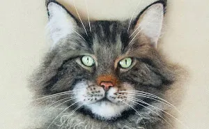 I Create Realistic Pet Portraits From Felted Wool