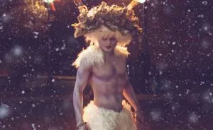 We Recreate My Krampus' Painting For An Alternative To Photoshoots With Santa